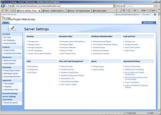 Project Server Administration
